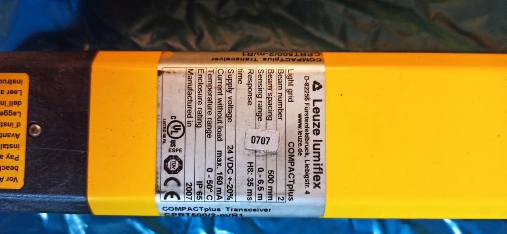 Kurtyna bezpieczeństwa leuze lumiflex