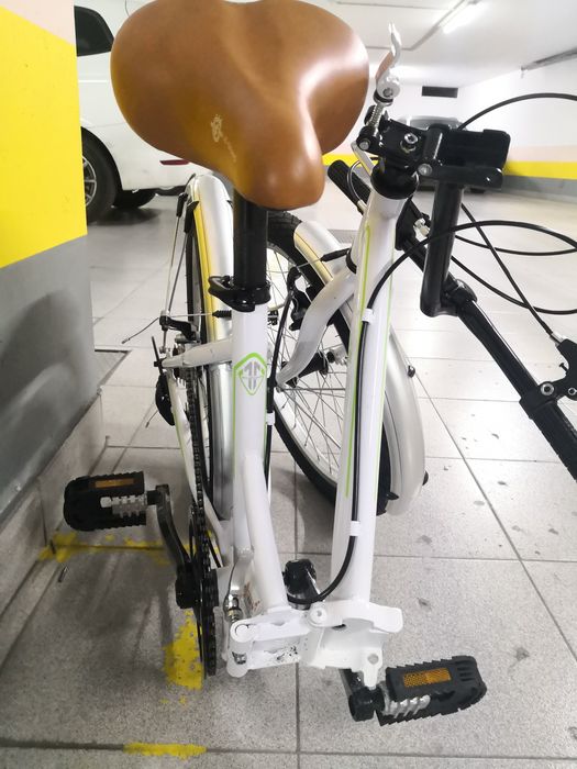 Bicicleta Dobrável  Eleven Nature  Branca- Nova