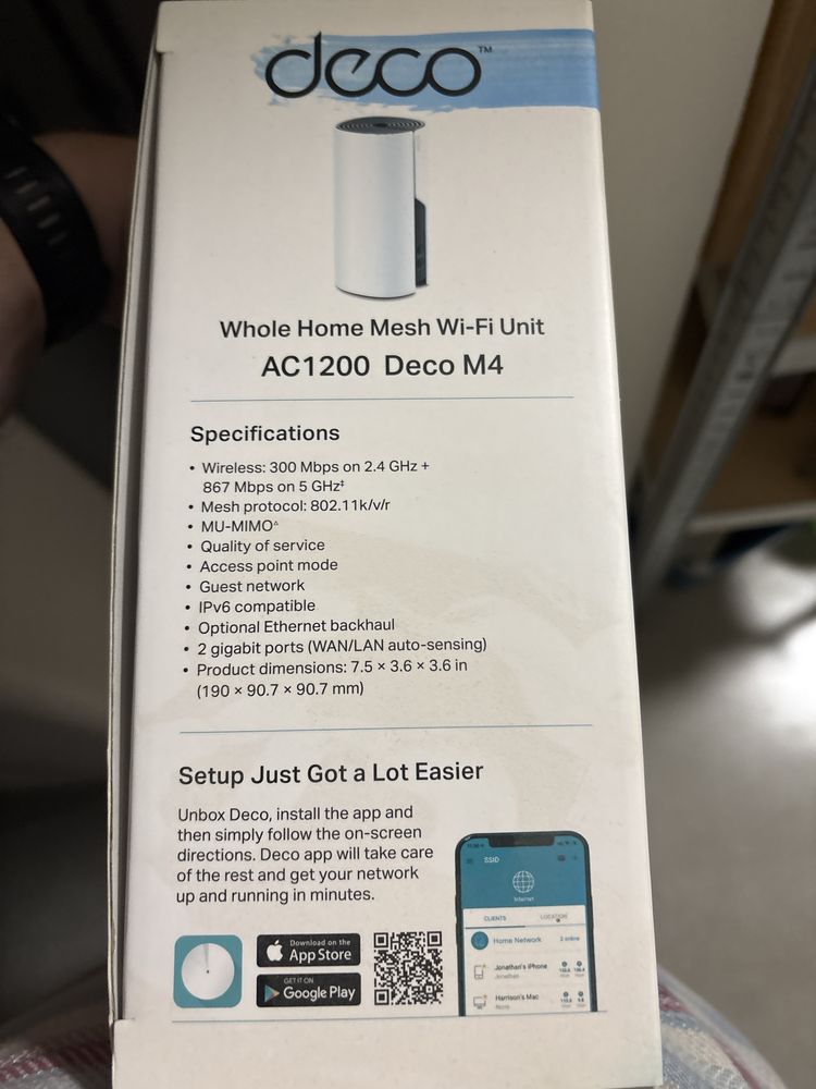 TP-Link Deco M4 – Whole Home Mesh Wi-Fi Unit (AC1200)
