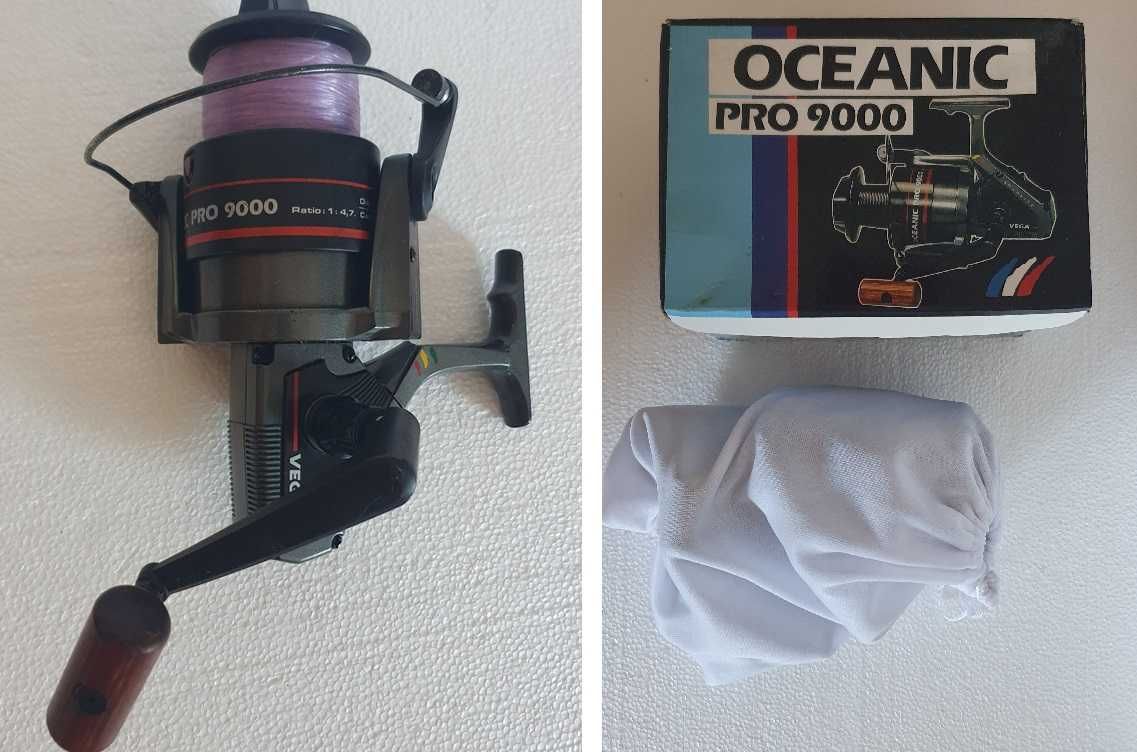 Carreto grande pesca de Mar, Vega Oceanic Pro 9000, com caixa original