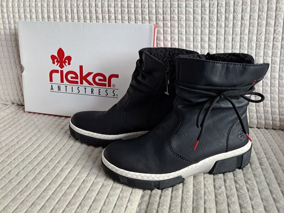 Buty botki zimowe damskie Rieker X8658-00 rozmiar 41 Nowe
