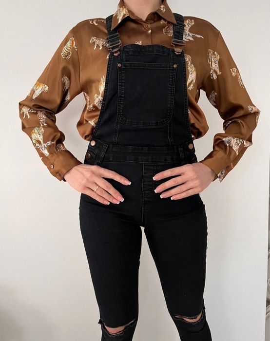 Czarne ogrodniczki Croop S