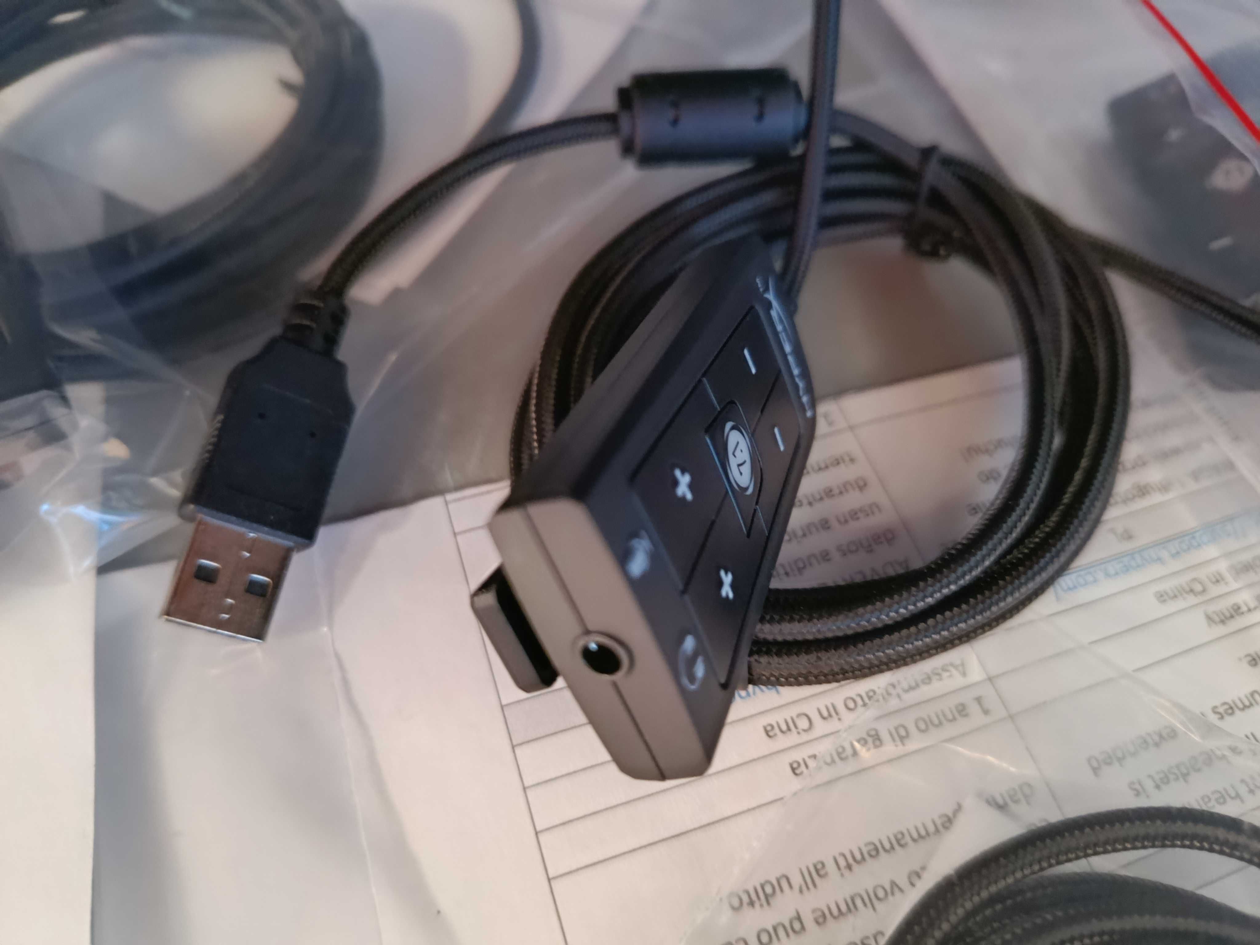 Звуковая карта HyperX USB 7.1.  для наушников  (HXS-HSDG1)  hyperx amp