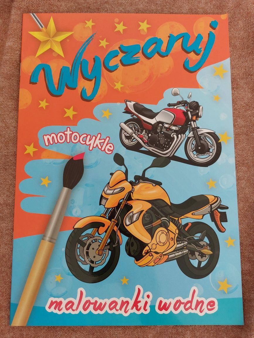 Malowanka wodna - Motocykle