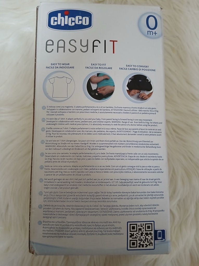Chicco Easy Fit Marsupio 0+m nosidełko nosidło idealny