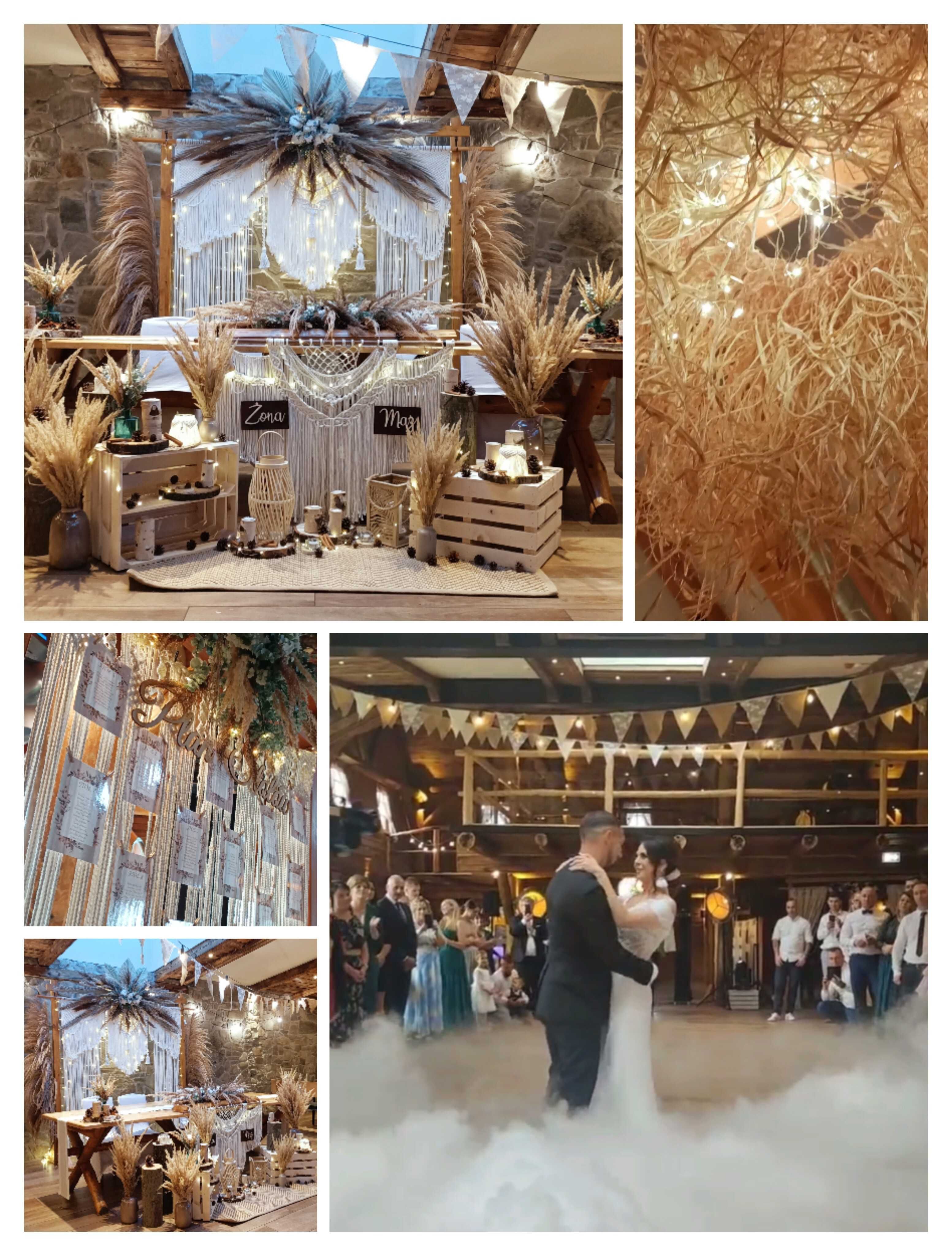 Dekoracje ślubne weselne dekoratorka florystka ślub wesele kazdy styl