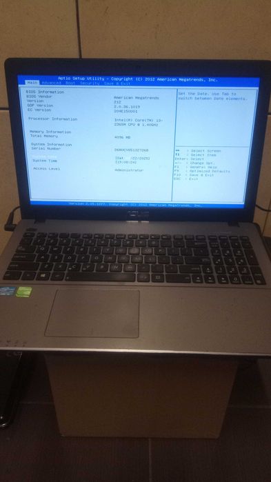 Laptop Asus x 550c