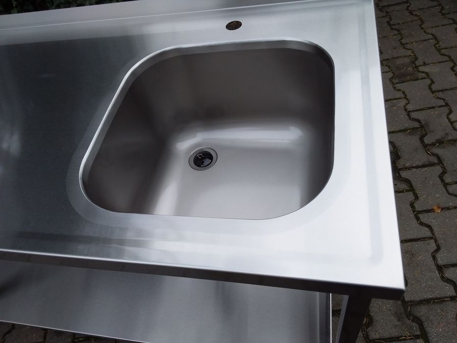 Zlewozmywak zlew basen 60x100cm stół ze zlewem gastronomiczny wysyłka