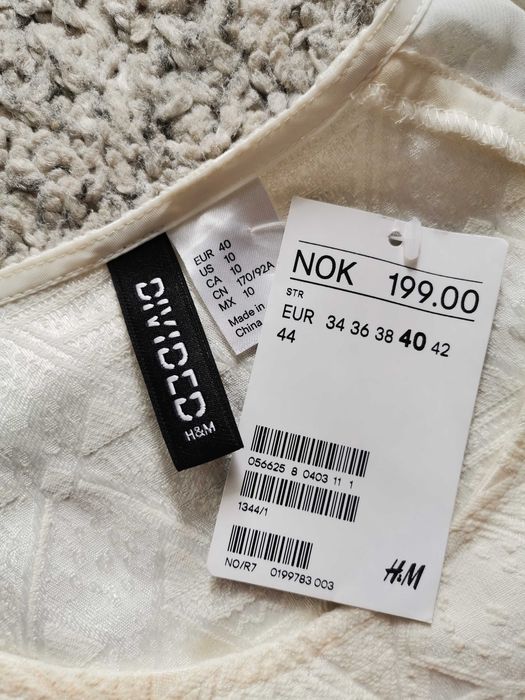 Sukienka boho H&M M/38 nowa krótka letnia zwiewna