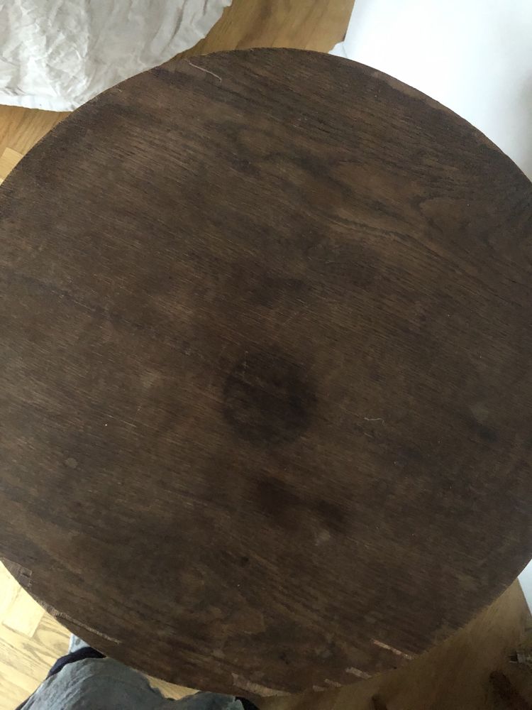 Okragly stół stolik drewno