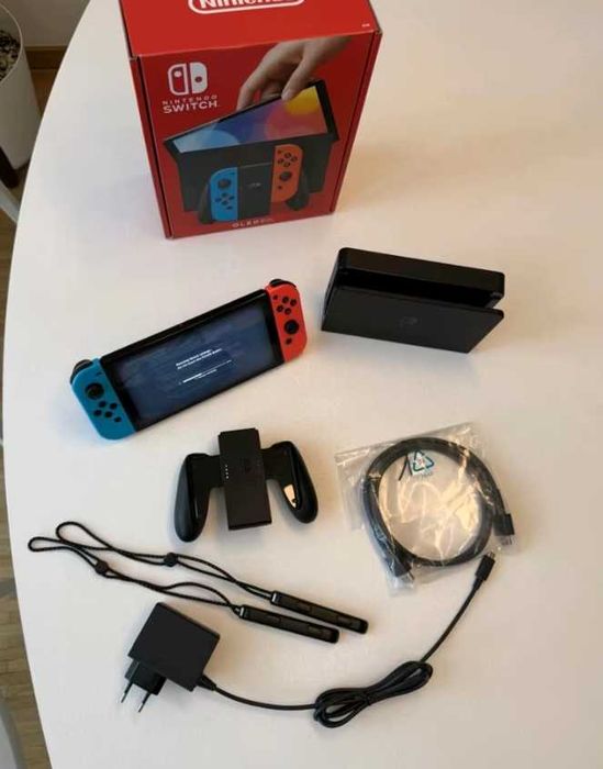 Nintendo SWITCH OLED zestaw na gwarancji!