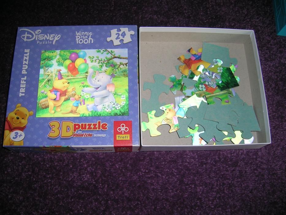 Puzzle 3D Disney Winnie Pooh, miś uszatek 24 elementy firmy Trefl