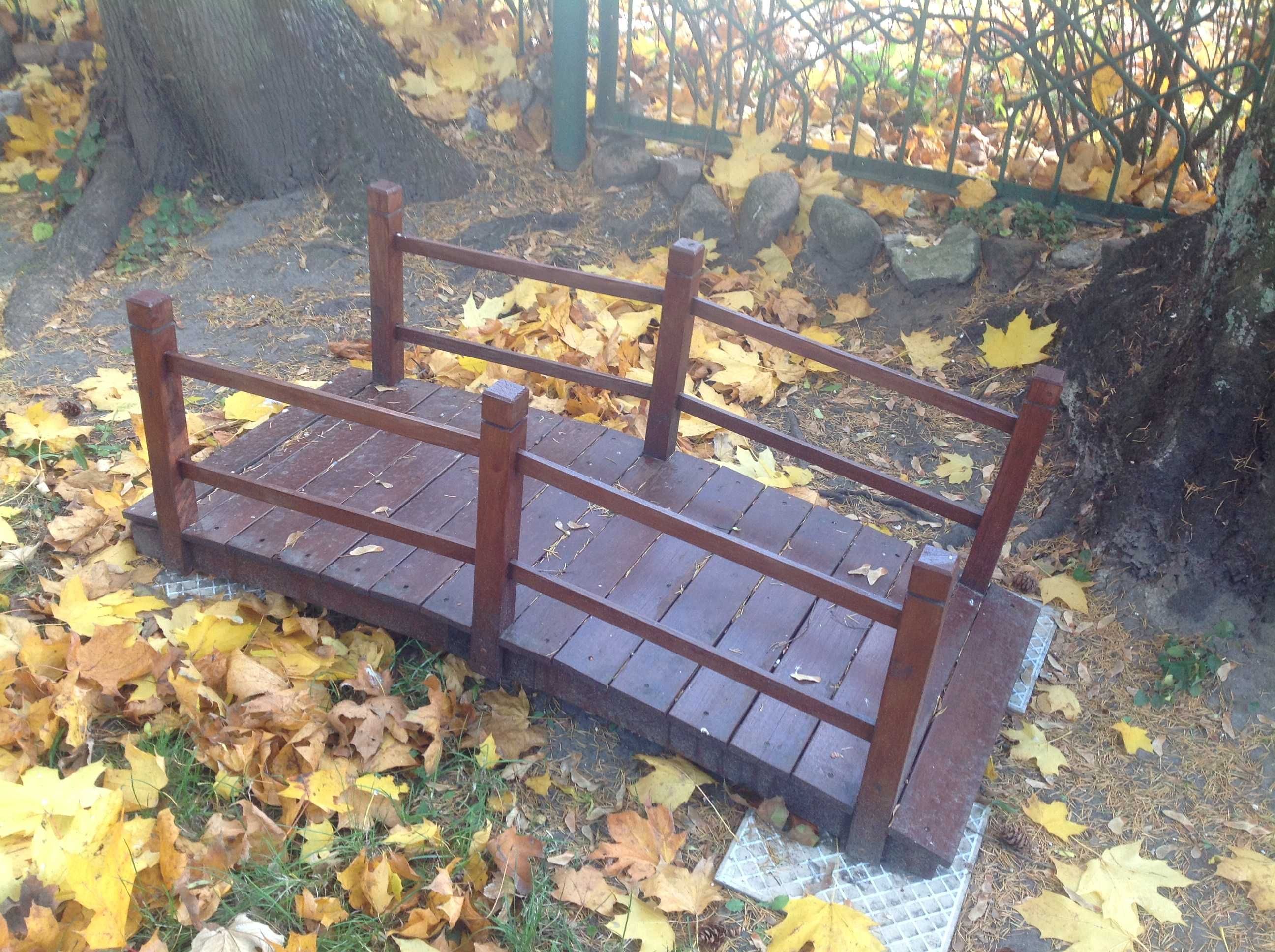 MOSTEK OGRODOWY drewniany dekoracja