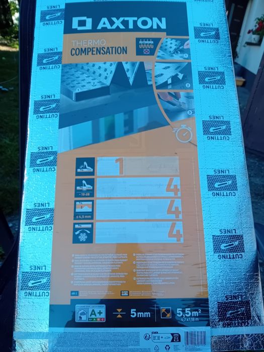 Podkład podłogowy Thermo compensation 5 mm 5.5m2 Axton