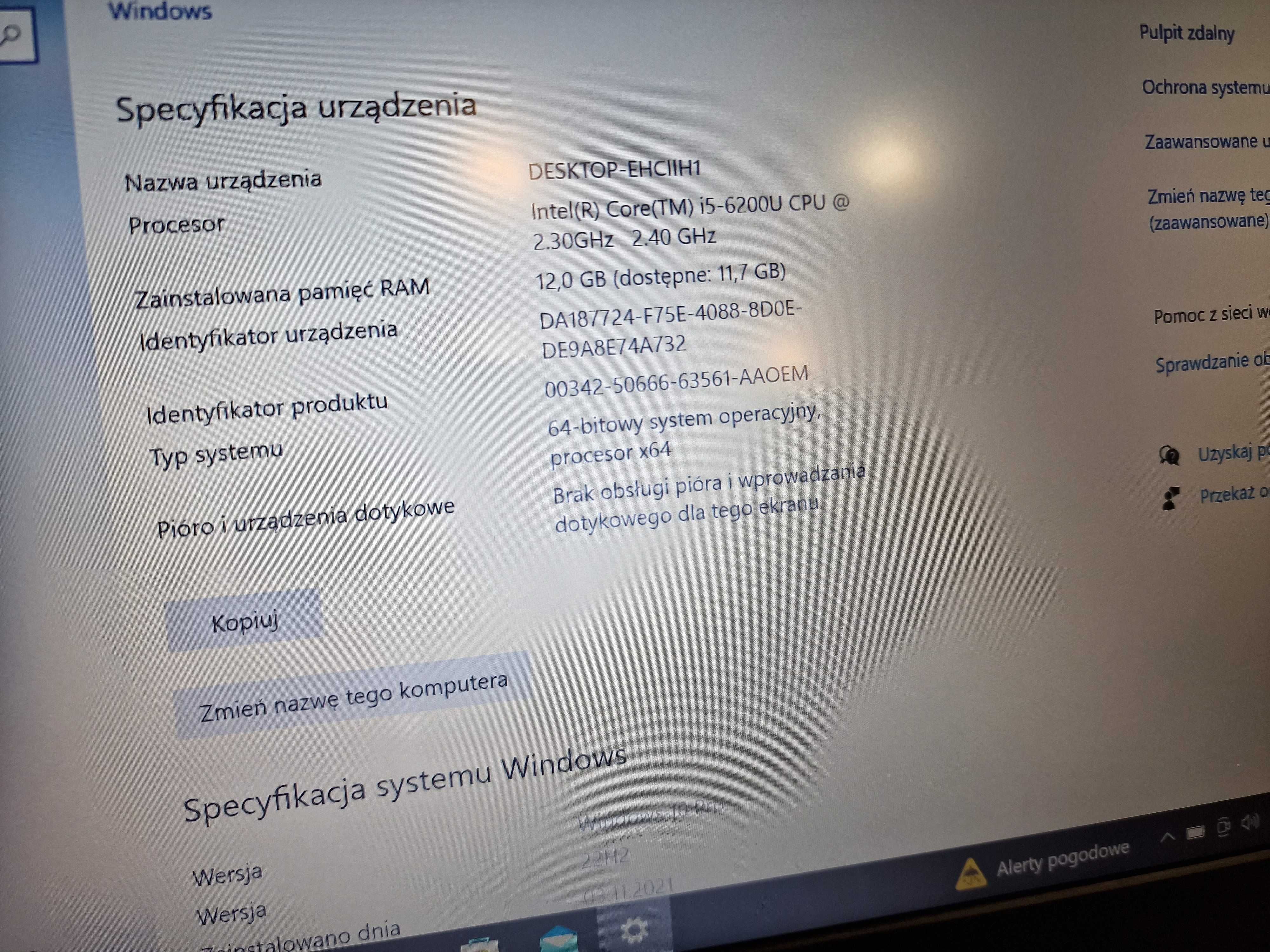 DELL Latitude 3470/ i5-6200U/ 12GB/ 120GB/ 14" FHD/czytaj uważnie opis