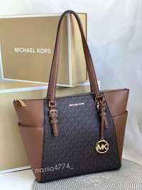 Сумка ОРИГІНАЛ Michael Kors / Charlotte Large Logo And Leather Top-Zip