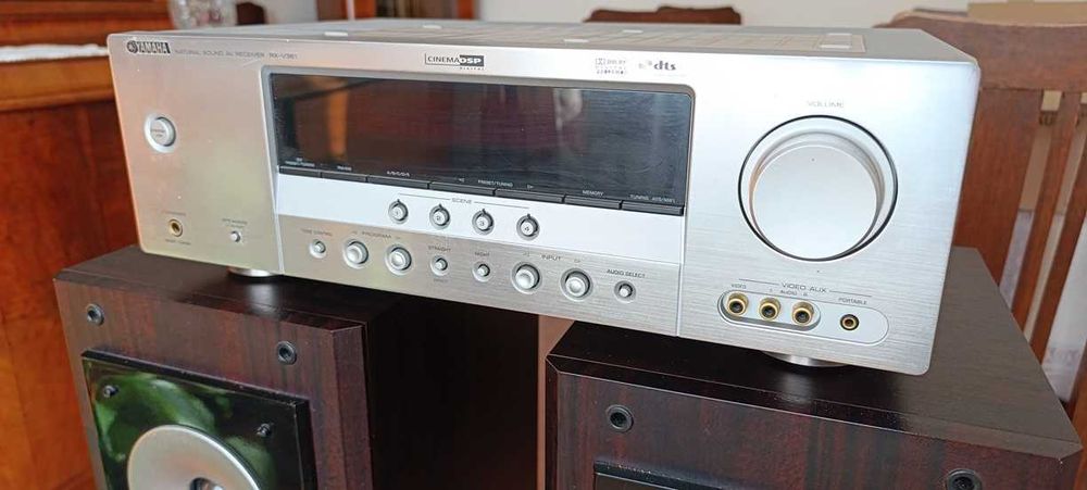 Kino domowe YAMAHA amplituner, zestaw 5 niemieckich kolumn.