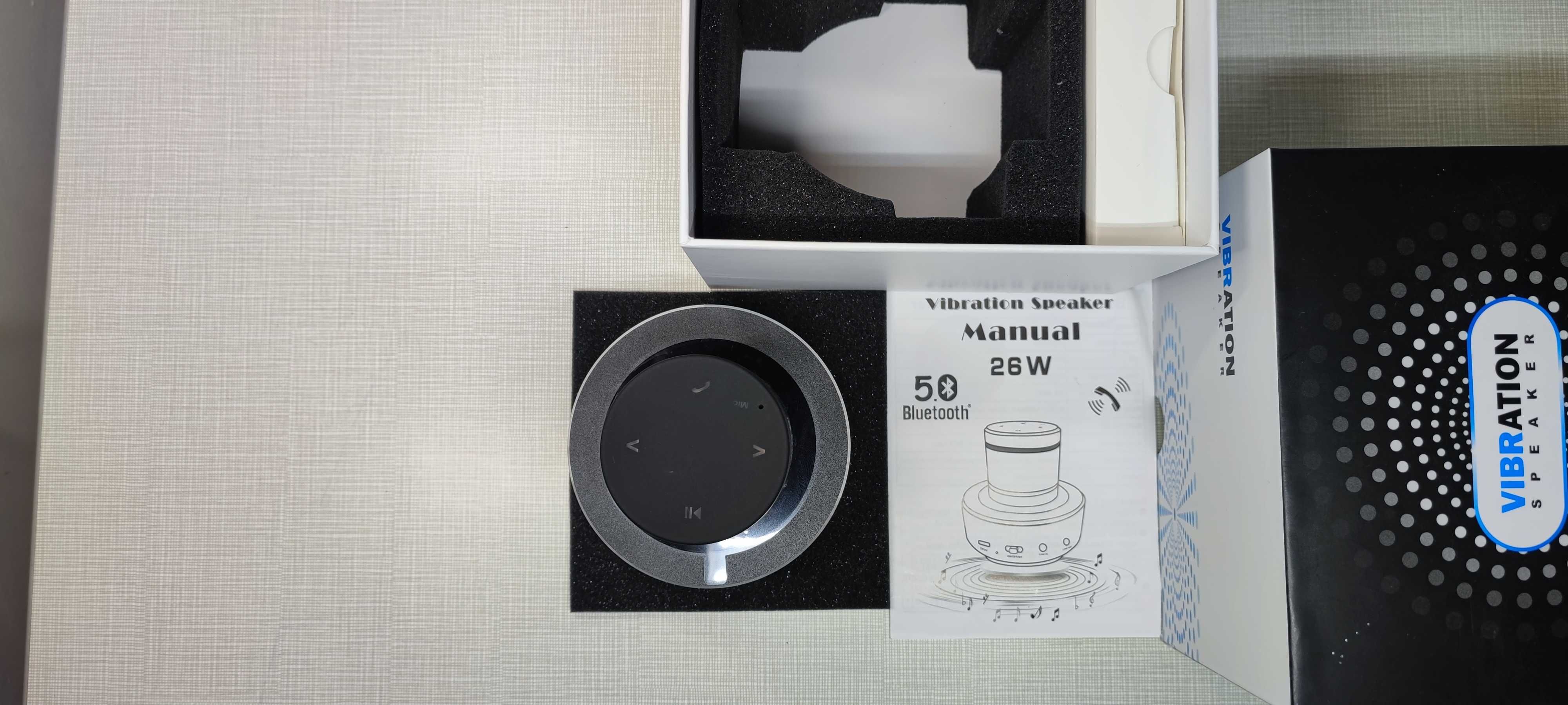 Adin - вибро колонка bluetooth 4.0 портативная 26 Ватт - Black