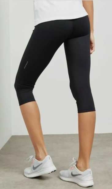 Nike Dri Fit Running Capri Cropped Tights 645603-010 - Women Size M