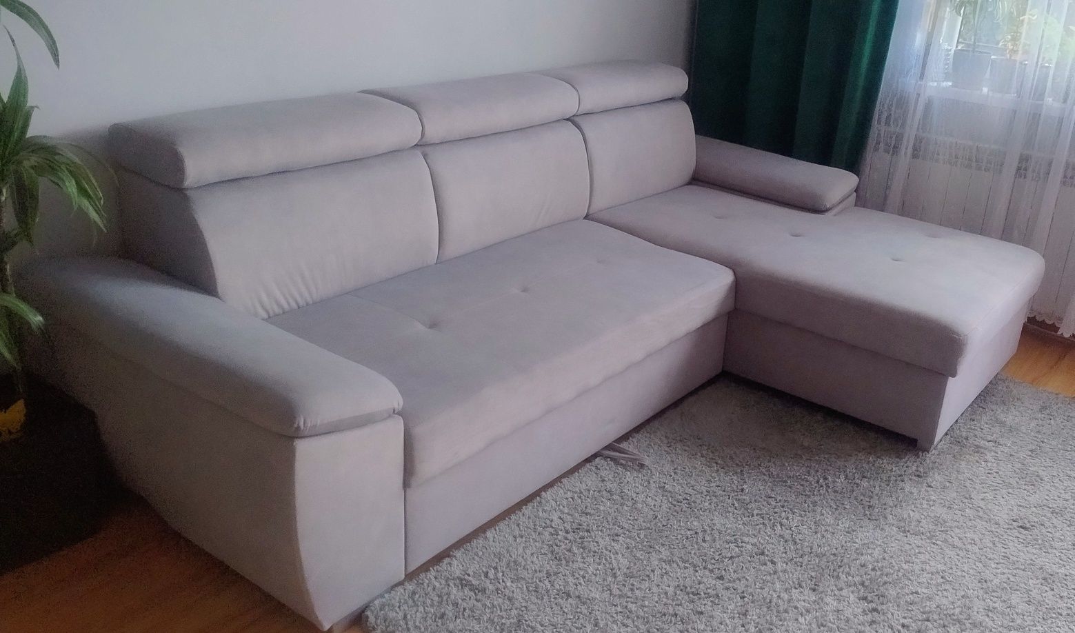 Narożnik z funkcją spania