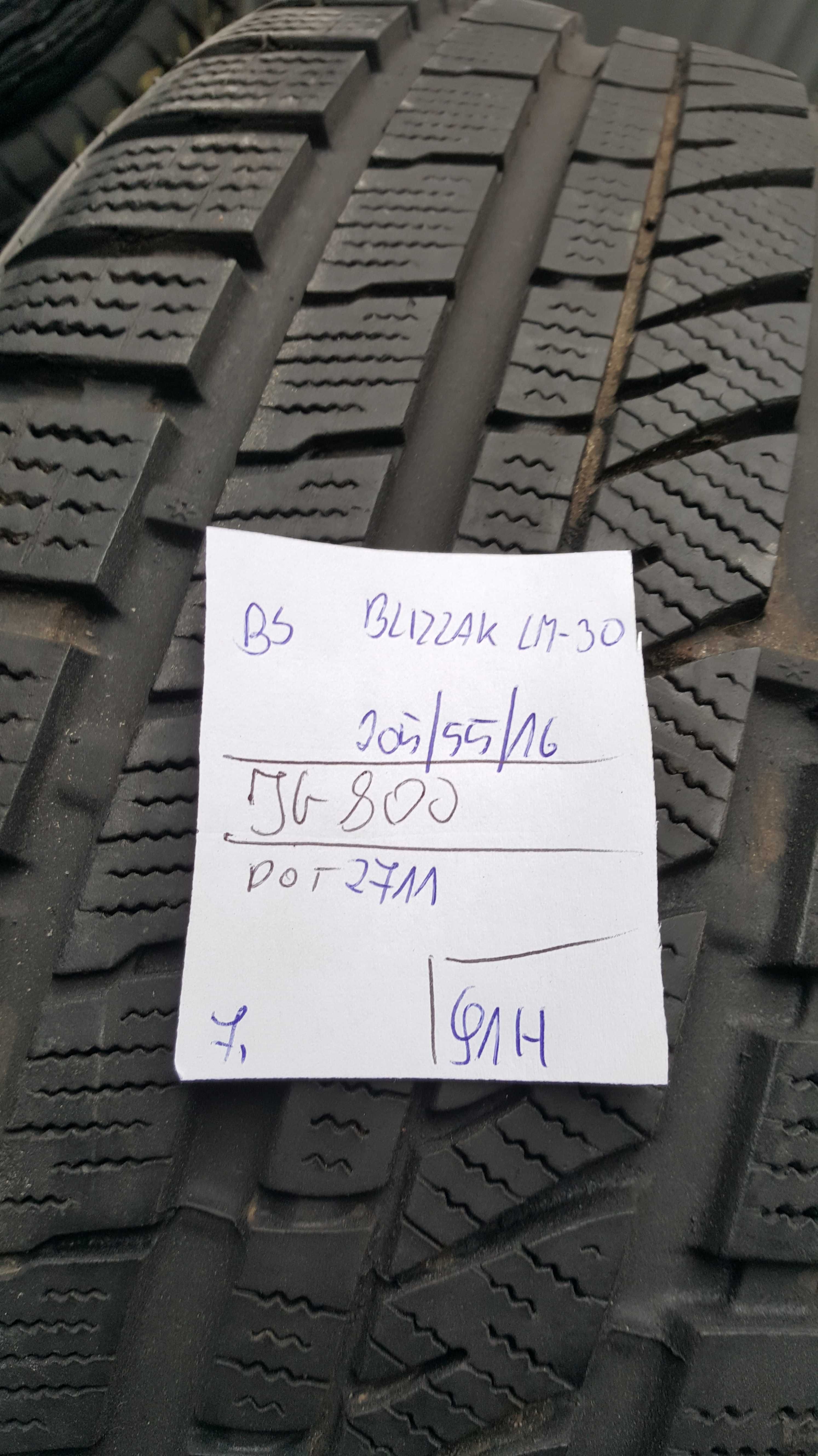 Bridgestone 205/55 r16 Blizzak LM-30 /// 7mm!!!