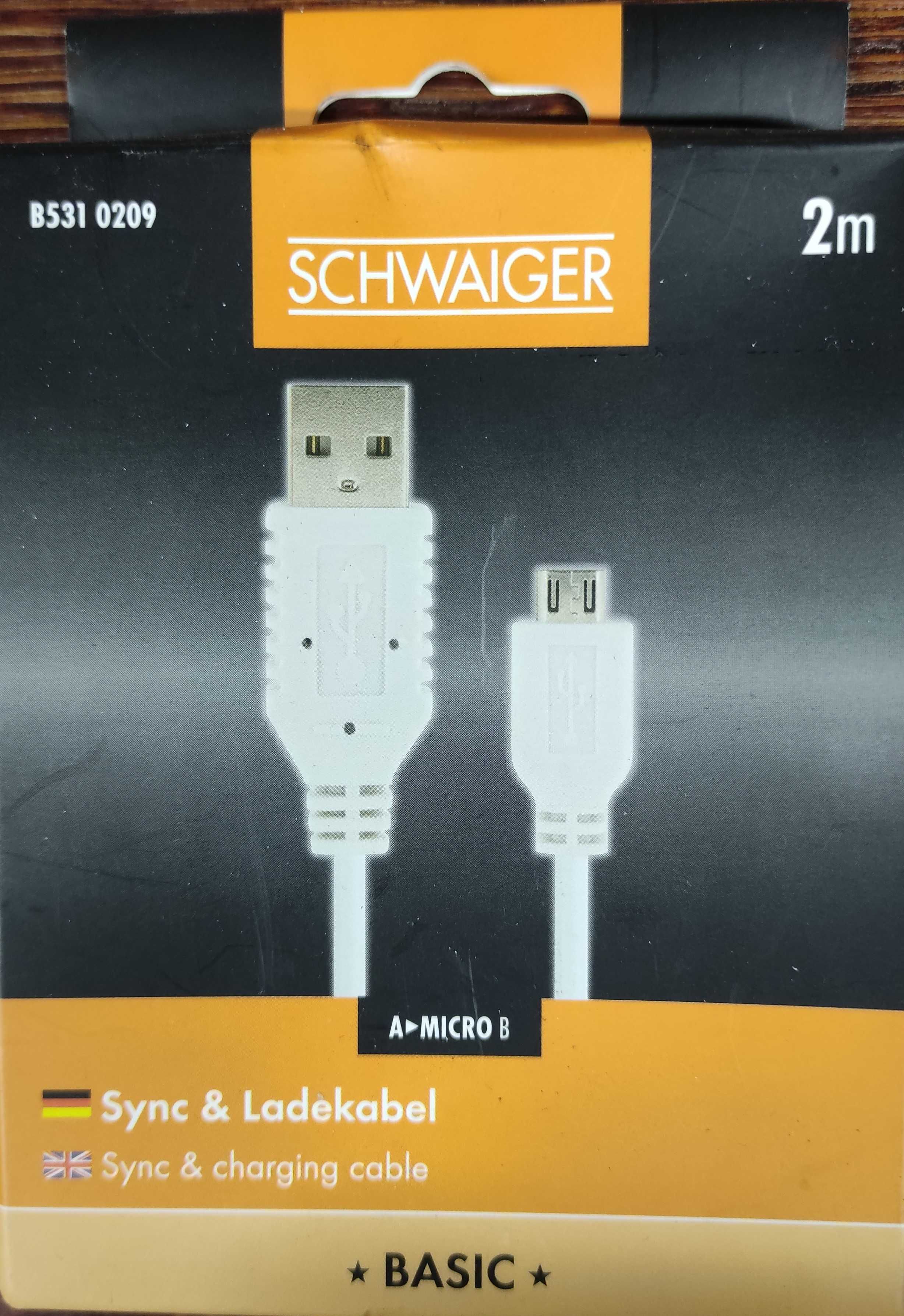 Schwaiger B531 kabel ładowania i synchronizacji micro USB