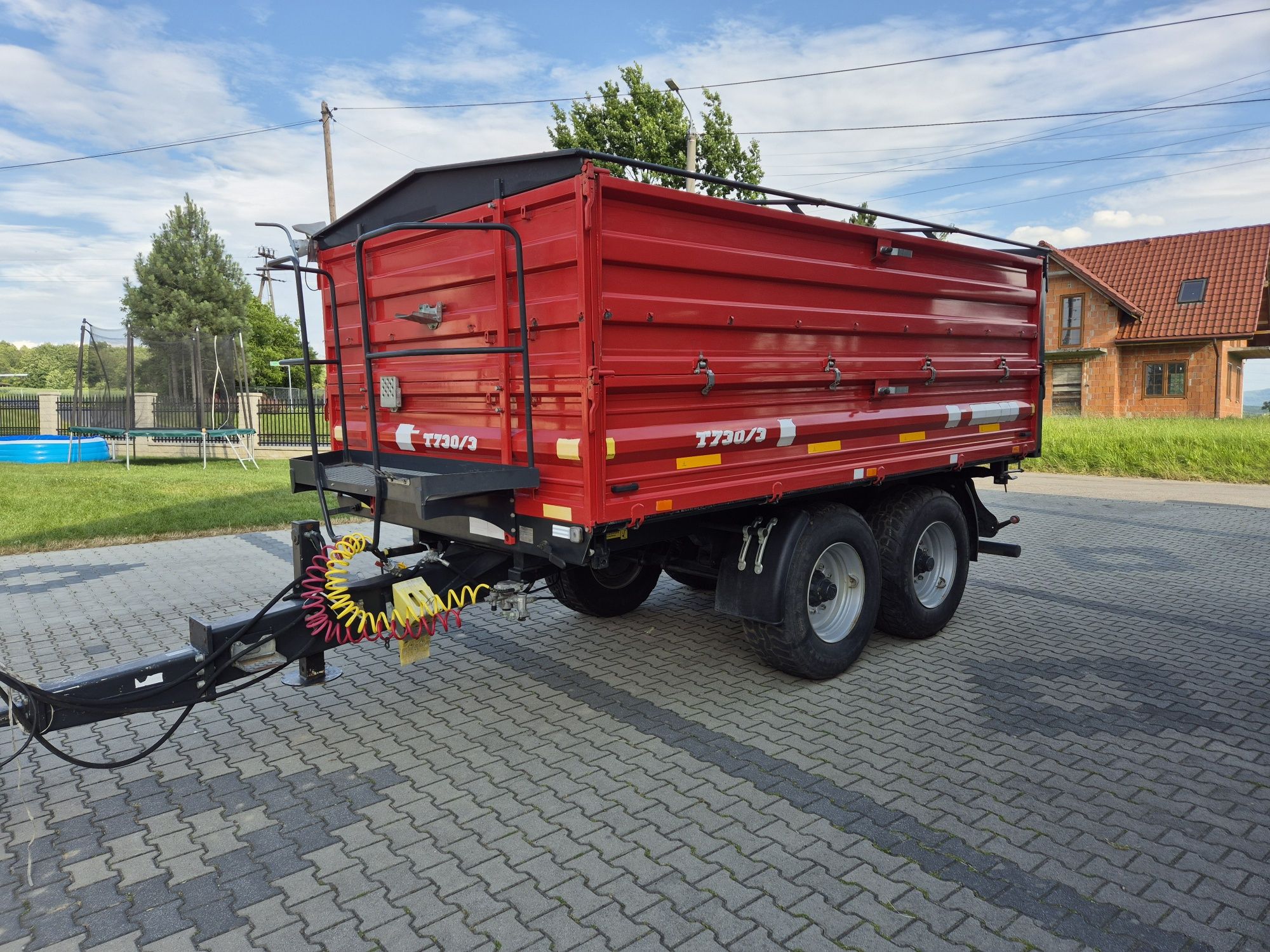 Przyczepa Tandem Metalfach T730/3 12 ton