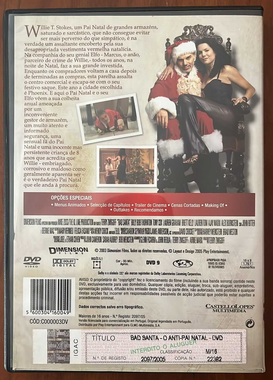 DVD "Bad Santa - O Anti-Pai Natal"