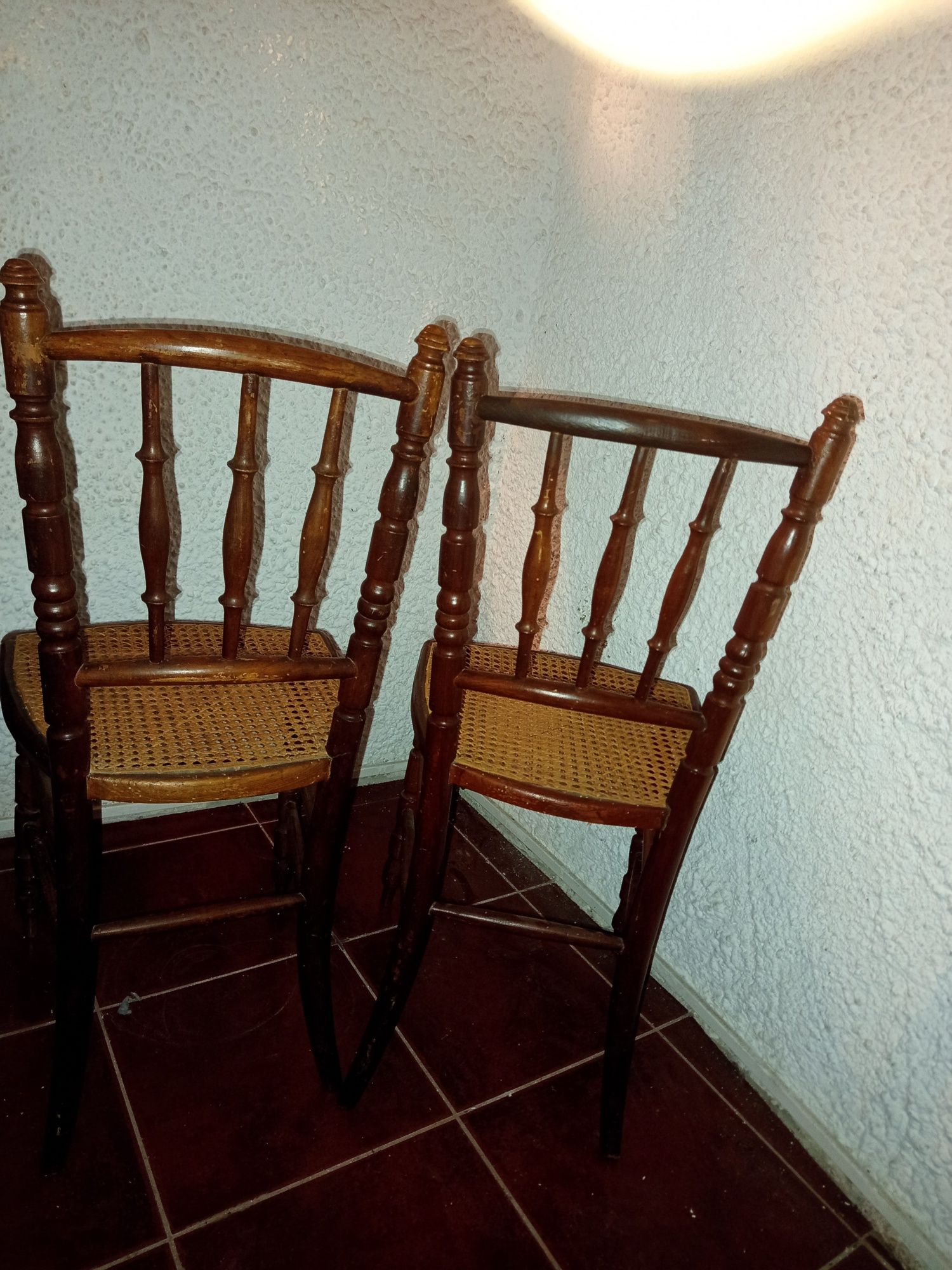 Lote de 5 Cadeiras antigas em madeira