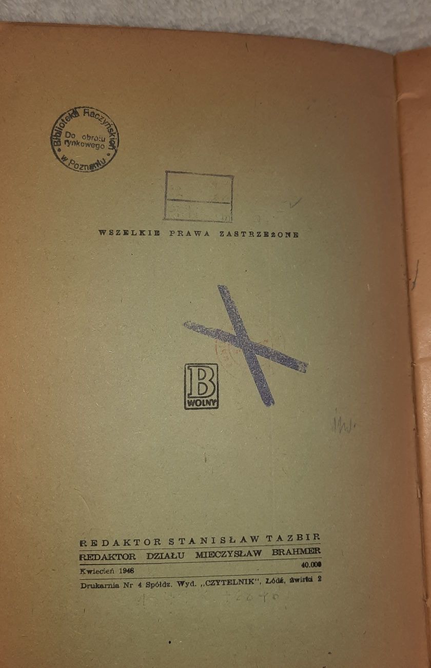 Jan Parandowski "Gustaw Flaubert" książka biografia 1948 rok