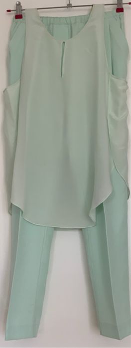 Komplet dwuczęściowy w kolorze miętowym