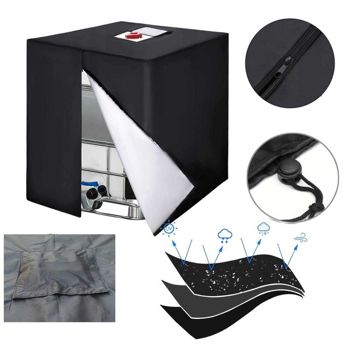 Pokrowiec na zbiornik 1000L, Osłona, plandeka na Mausera