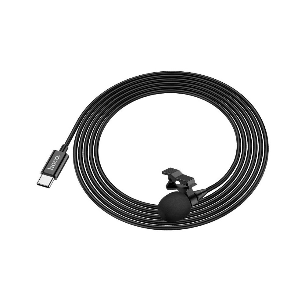 Мікрофон-петлічка Hoco L14 Type-C Lavalier microphone Black