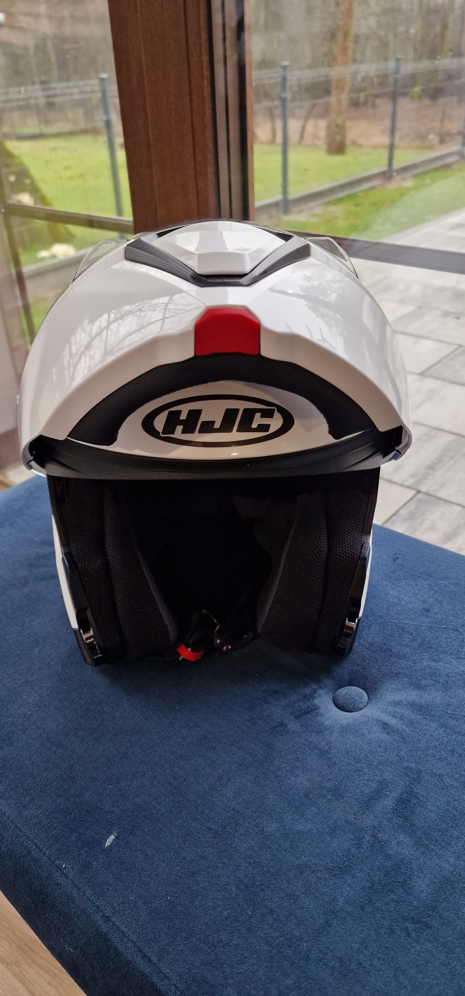 Kask motocyklowy HJC I90 plus rękawiczki motocyklowe