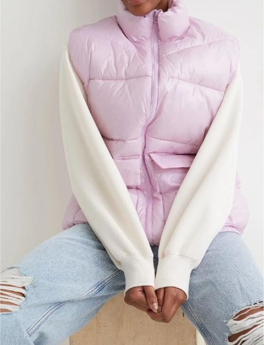 Жилет пуфер безрукавка жилетка куртка накидка вітровка дутик демі hm л