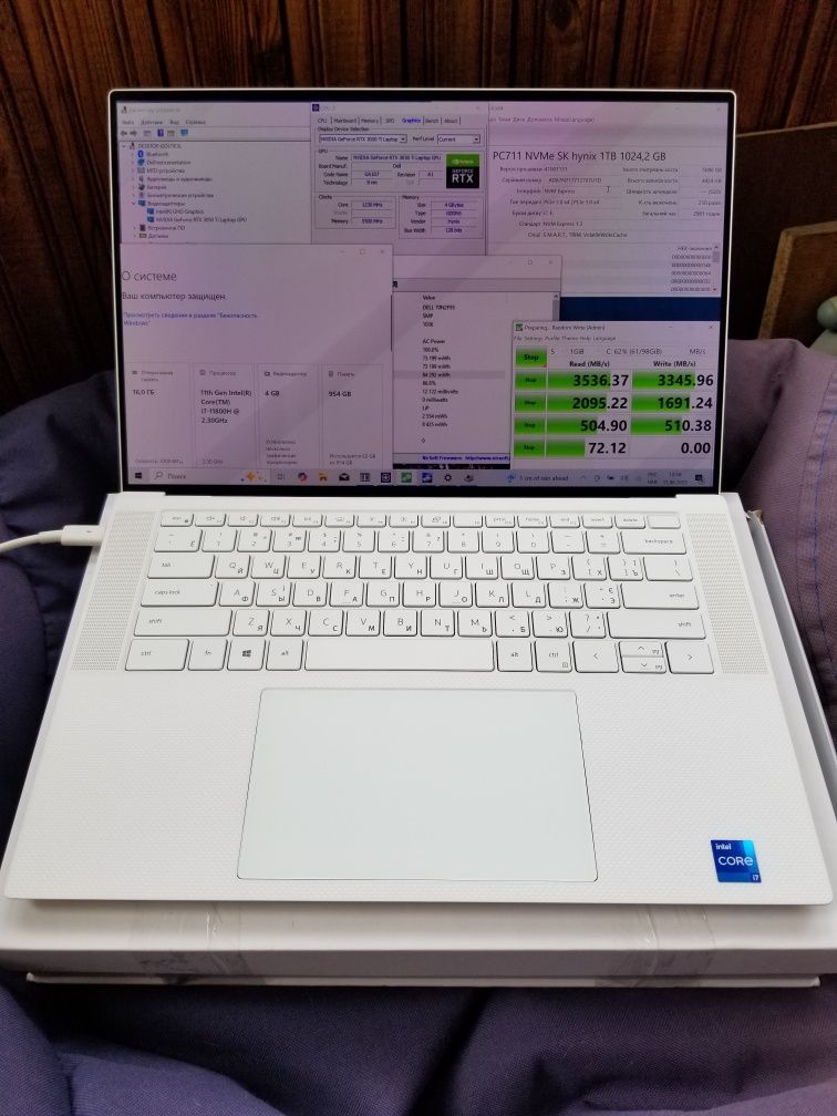Dell XPS15 9510. RTX3050Ti, I7-1180H, 16Gb, 1Tb, 4K Oled Татч.