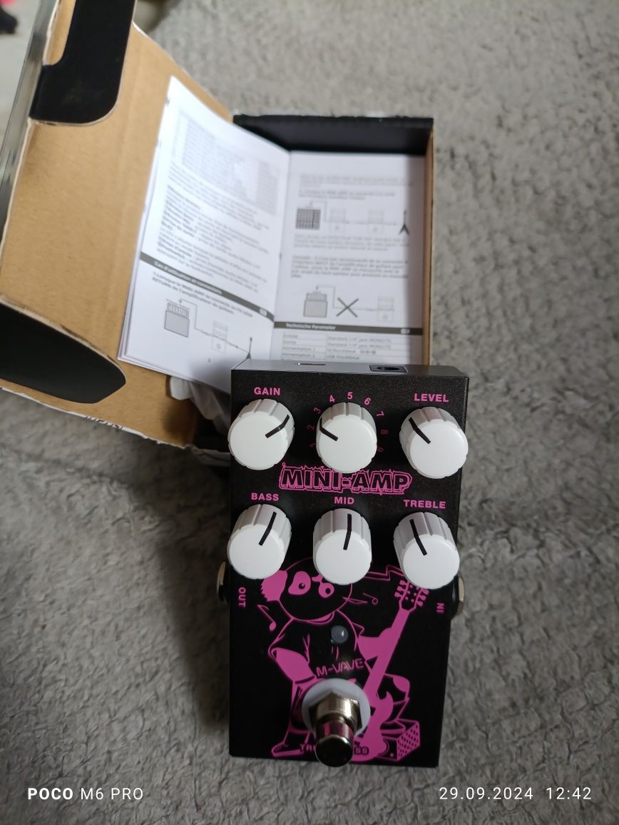 M-vave Mini Amp przester overdrive preamp distortion