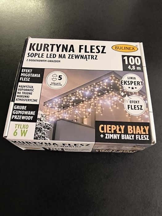 Kurtyna Flesz sople 100 LED Bulinex