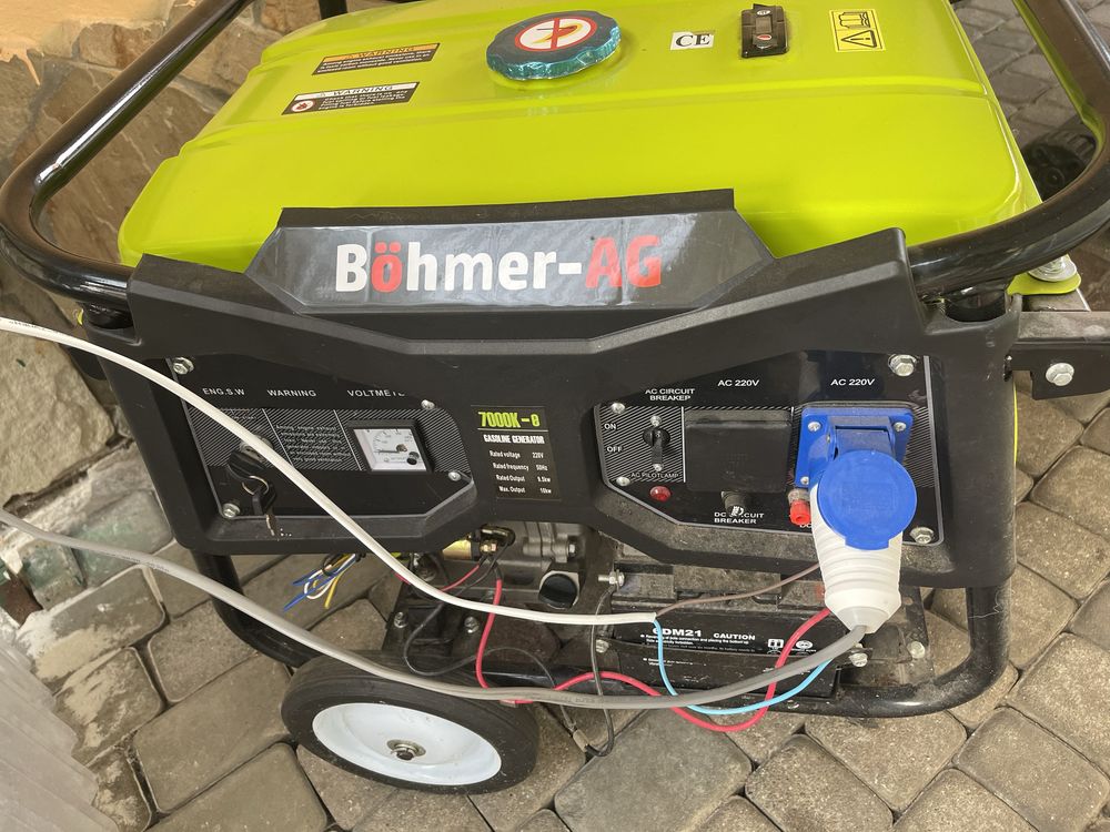 Бензиновий генератор Bohmer-AG WX-7000K-e 7 кВт
