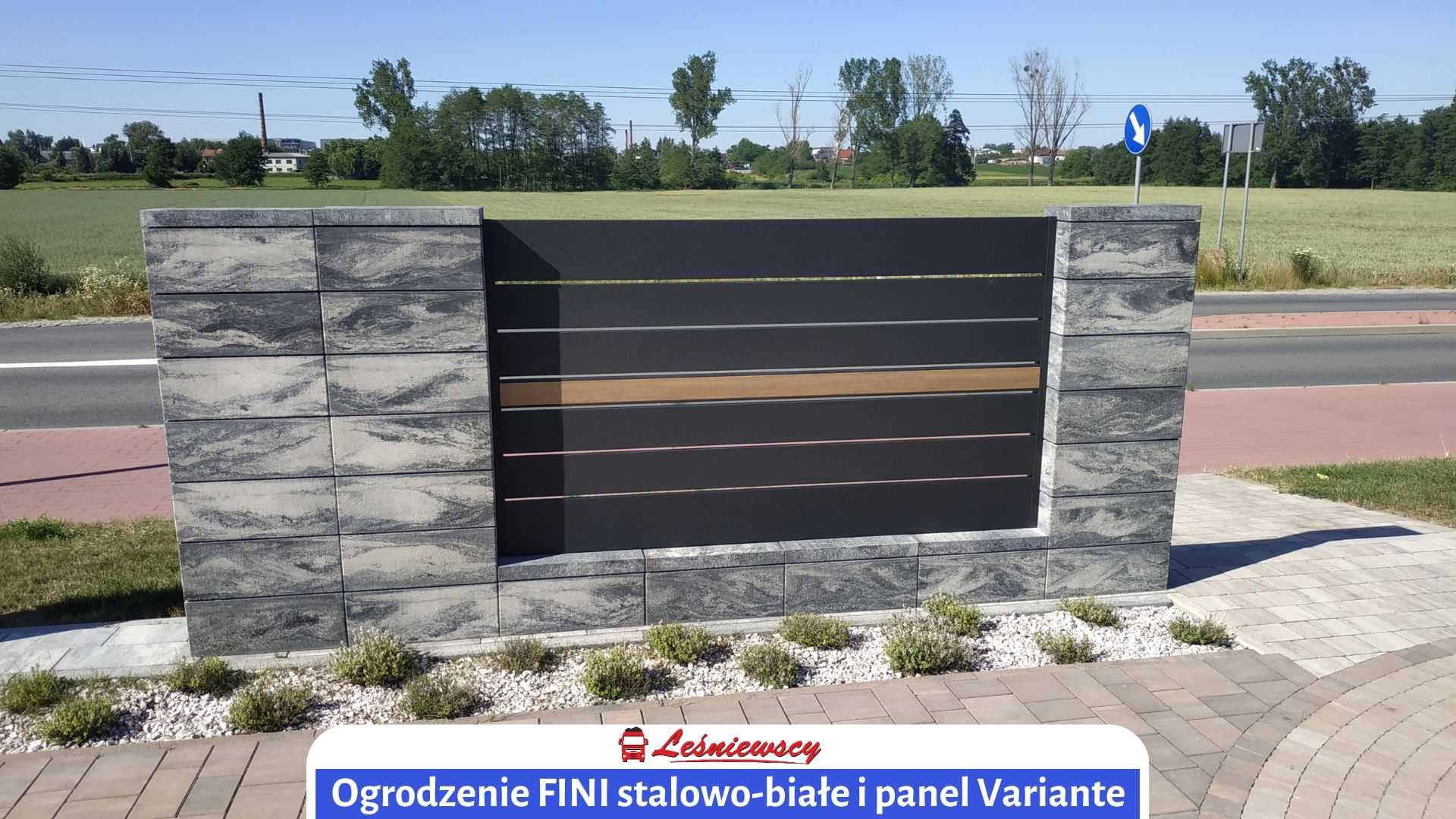 Betonowe ogrodzenie gładkie (modułowe)FINI-Styrobud nowoczesne OD RĘKI