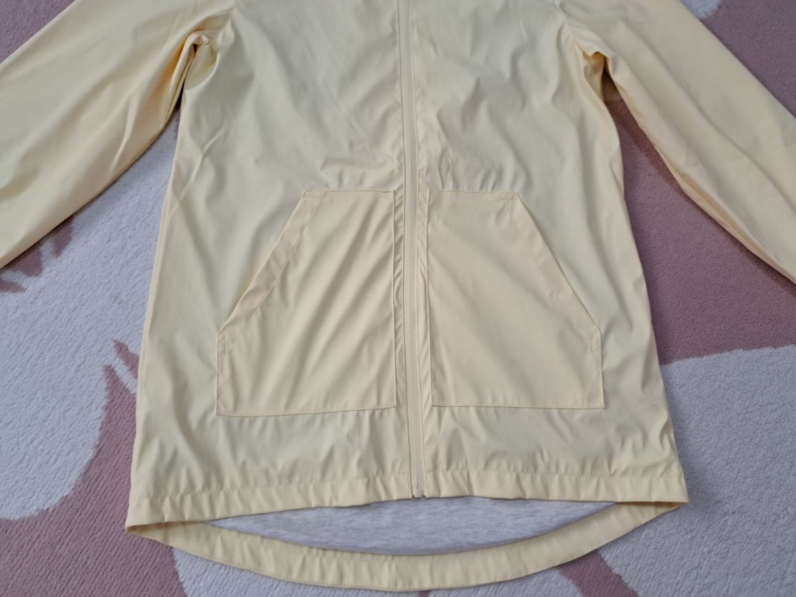 Nowa kurtka płaszcz przeciwdeszczowa gumowana przejściowa żółta 164