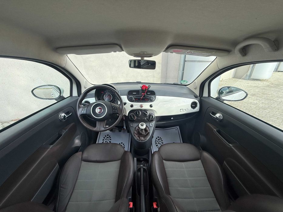 FIAT 500 1,4 16V 100KM Klima Skóry Brązowe Alu + koła zimowe Oryginał