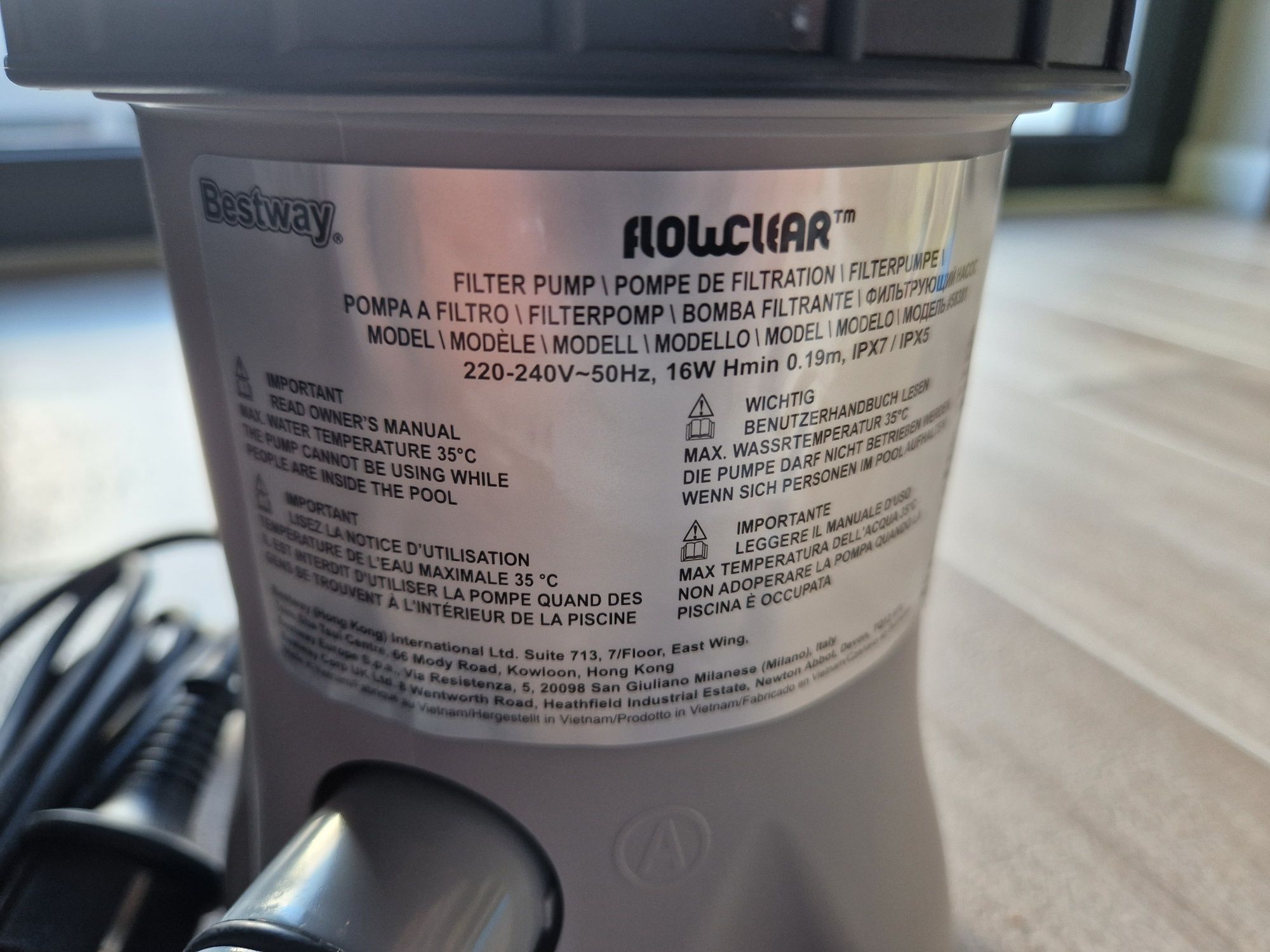 Nowa pompa BESTWAY 58381 + FILTR i WĘŻE