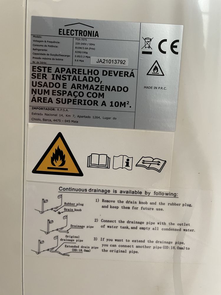 Ar condicionado eletronia (como novo)