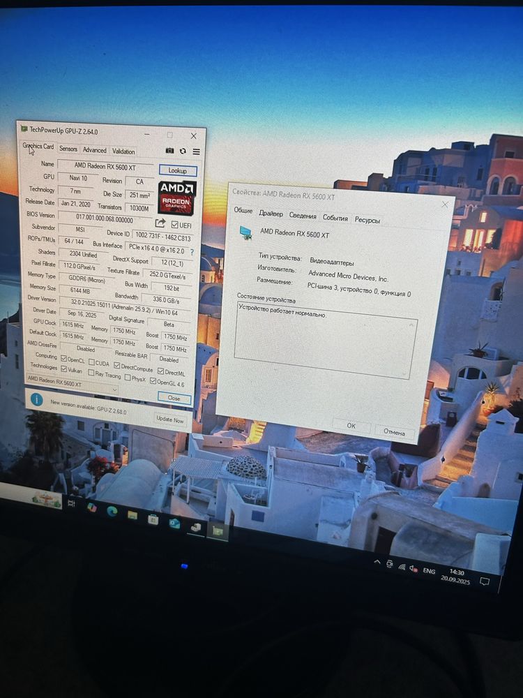 Як нова! Rx 5600 XT 6GB Gddr6 Msi Mech