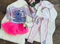 Zestaw paczka markowych ubrań 18szt dla księżniczki r98-104 DISNEY H&M