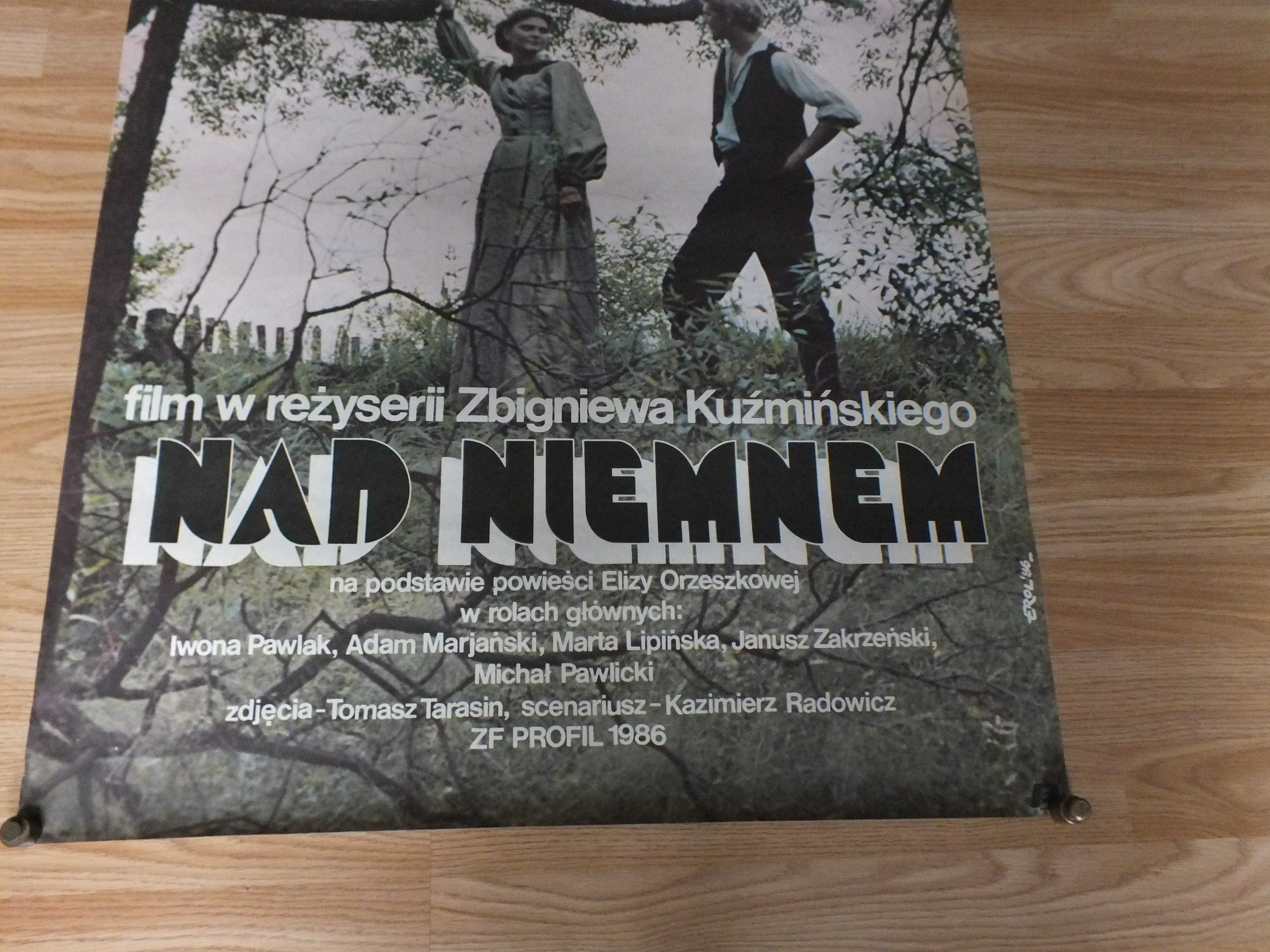 Oryginalny plakat -NAD NIEMNEM - Pierwodruk. 1986 Erol Jakub