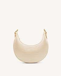 Carly Saddle Bag - Ivory Croc  jw pei