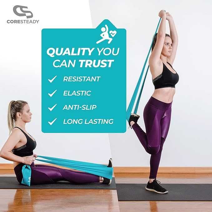 Coresteady Taśmy do fitnessu 5 sztuk do pilates jogi treningu siłowego