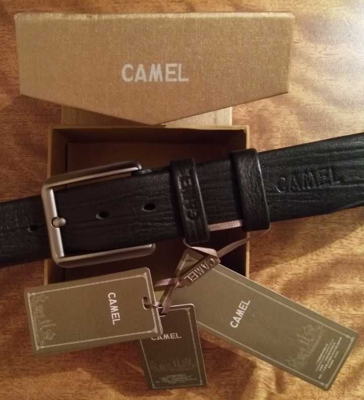 Подарок ремень Camel оriginal leather в подарочной коробке Camel